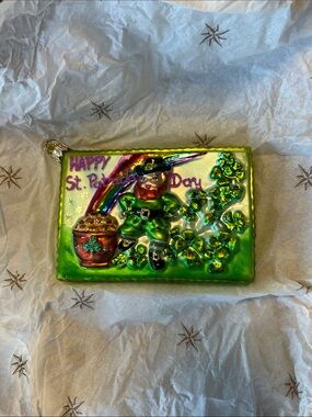 Christopher Radko St. Patrick's Day Leprechaun Ornament